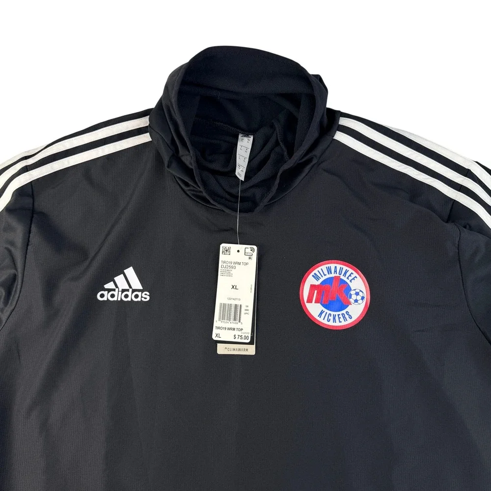 Adidas Tiro 19 Warm Top Mens XL Black Climawarm Hooded Soccer Jersey DJ2593 NWT